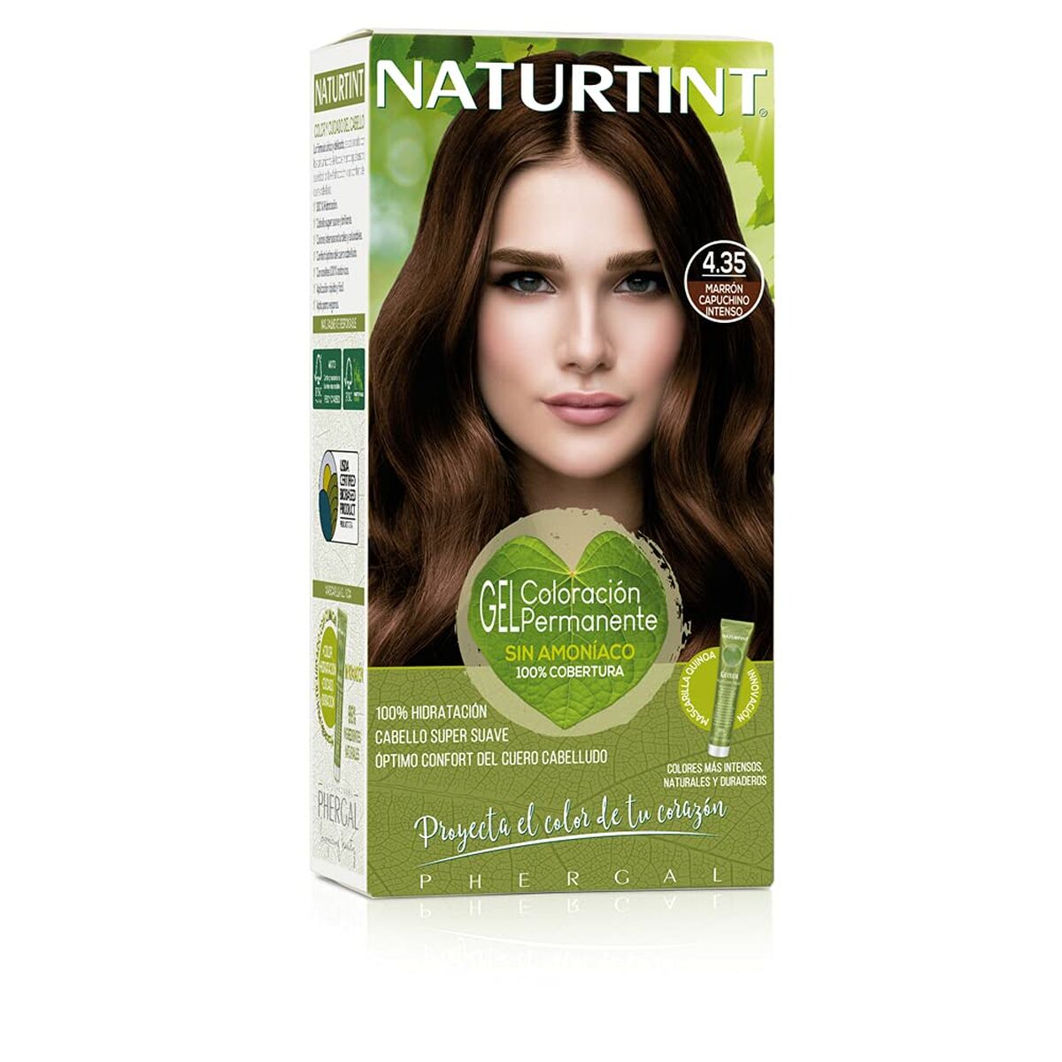 Permanent Dye Naturtint 4.35 marrón capuccino intenso Nº 4.35 Marron Capuccino Intenso Nº 4.35-Marron Capuccino Intens for