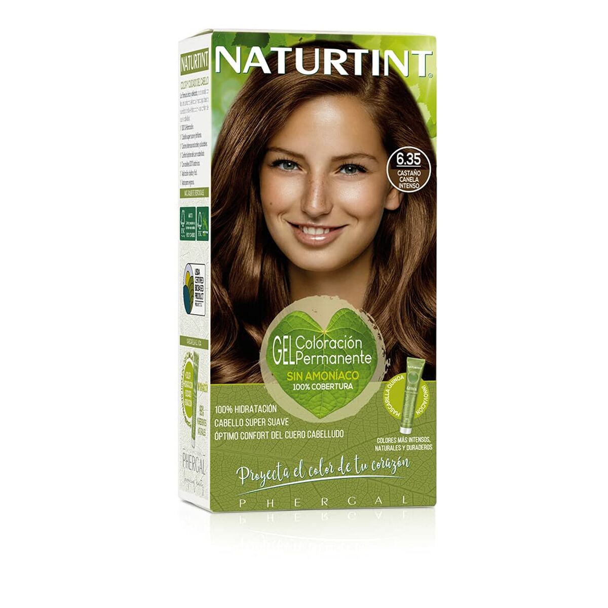 Permanent Dye Naturtint 6.35 castaño canela intenso Nº 6.35 Castano Canela Intenso Nº 6.35-Castano Canela Intenso 170 for