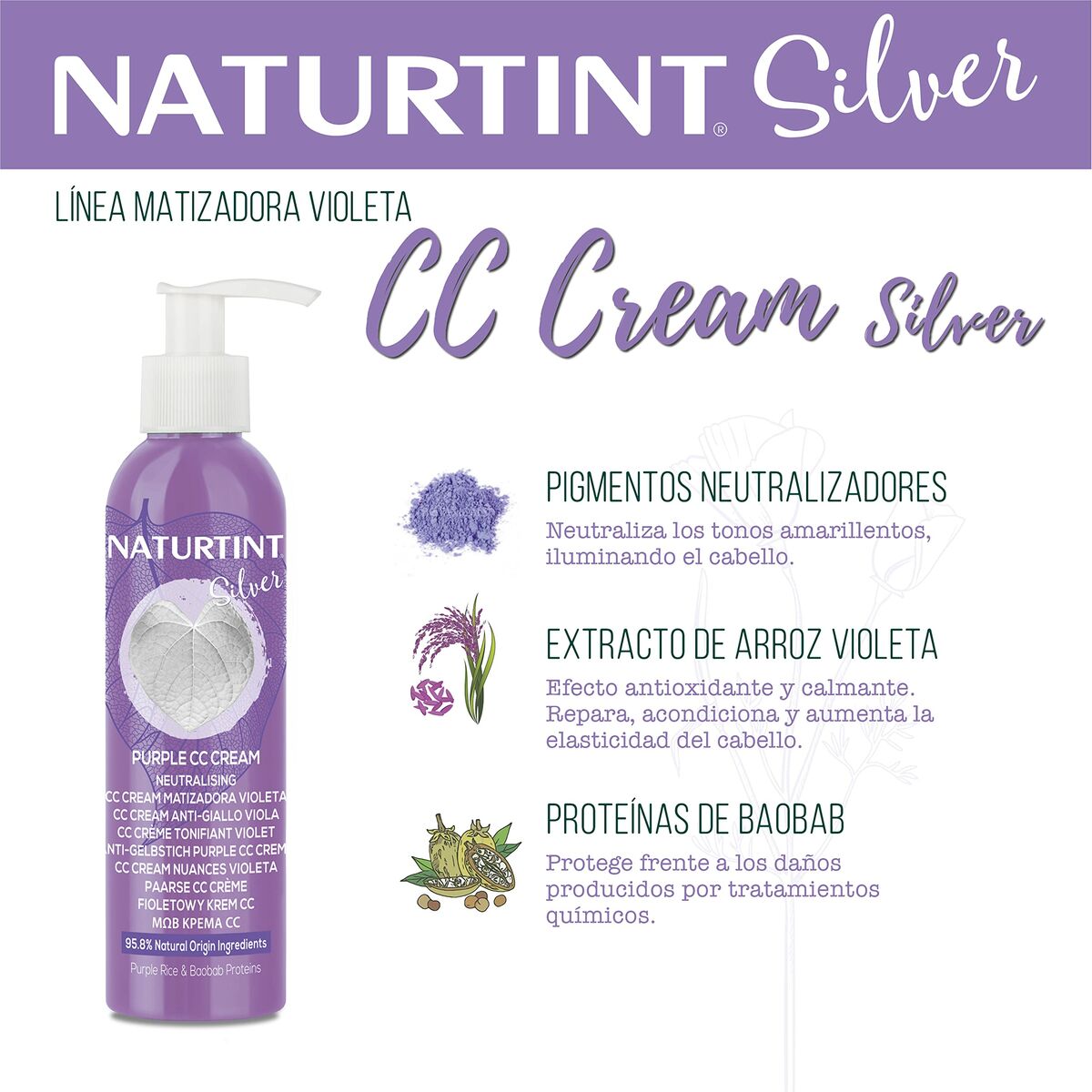 Hair Mask Naturtint SILVER 200 ml hair mask packaging