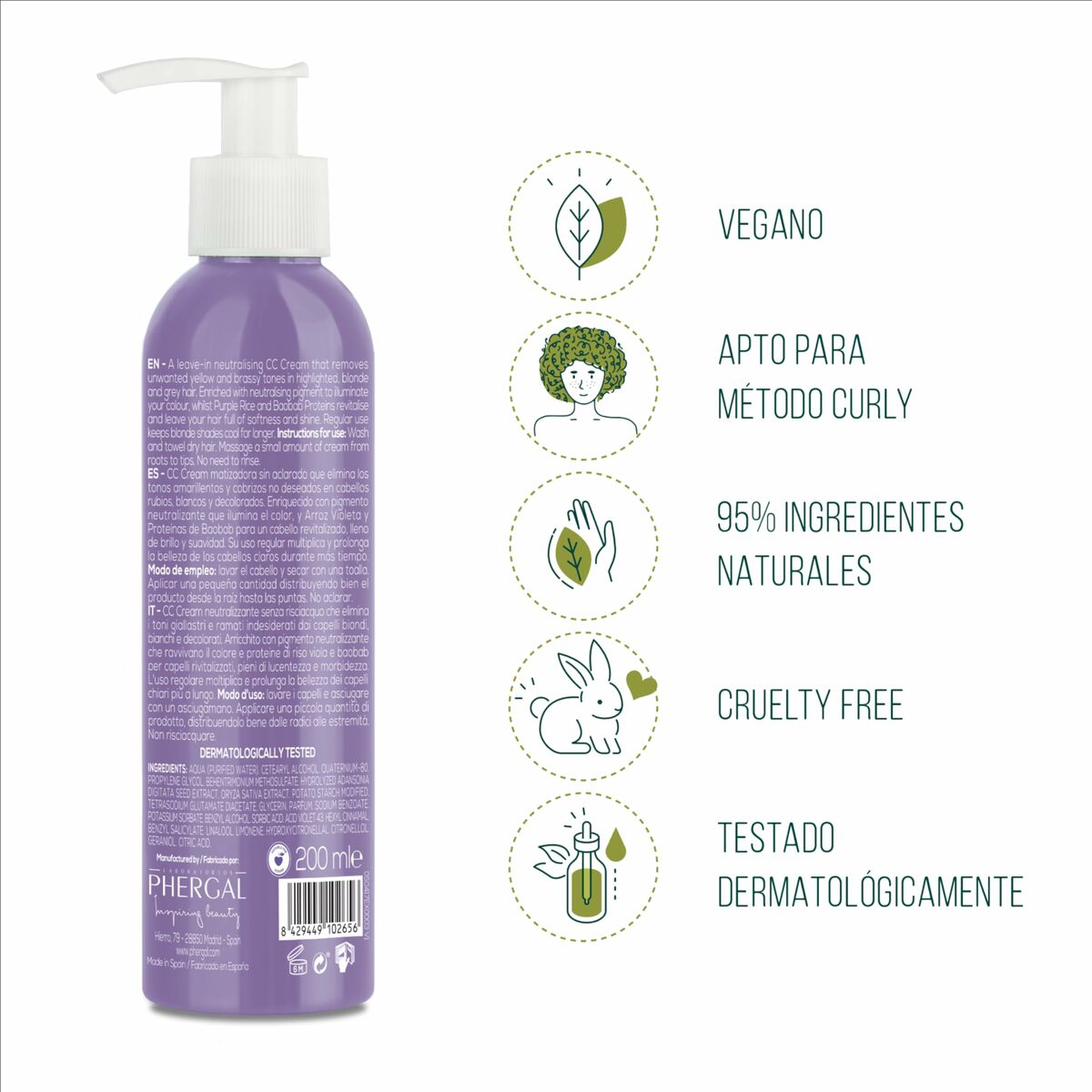 Hair Mask Naturtint SILVER 200 ml hair mask packaging