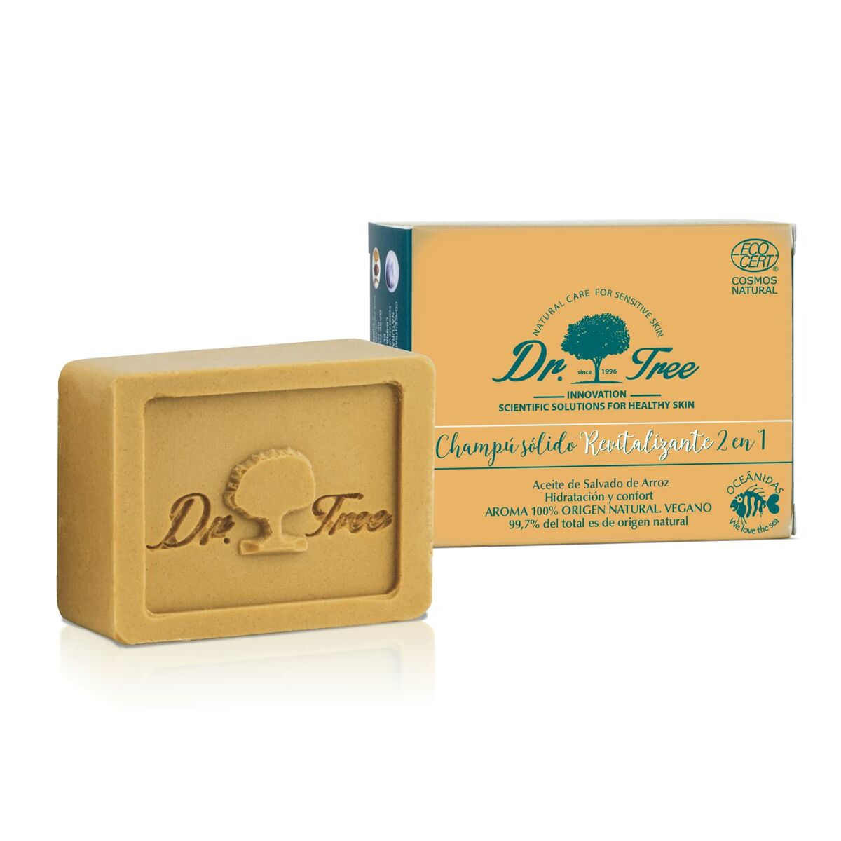 Shampoo Bar Dr. Tree Revitalising 75 g shampoo bottle
