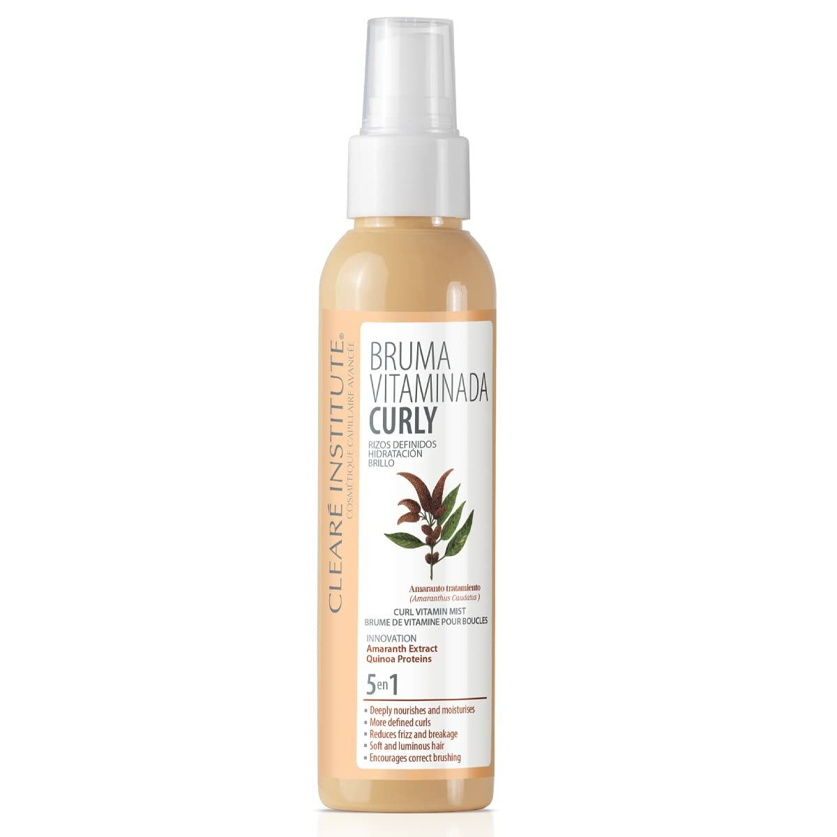 Hair Mist Clearé Institute Bruma Vitaminada Curly With vitamins Curly hair 5-in-1 125 ml product packaging