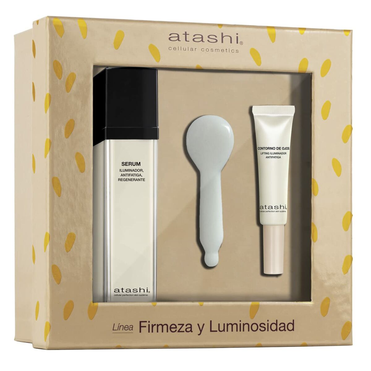 Beauty Kit Atashi Firmeza Y Luminosidad 3 Pieces product packaging