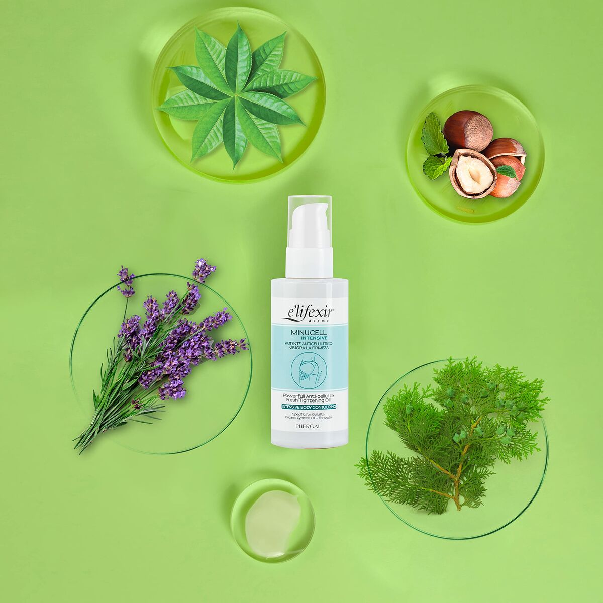 Anti-Cellulite Body Oil Elifexir Minucell Intensive 100 ml product packaging