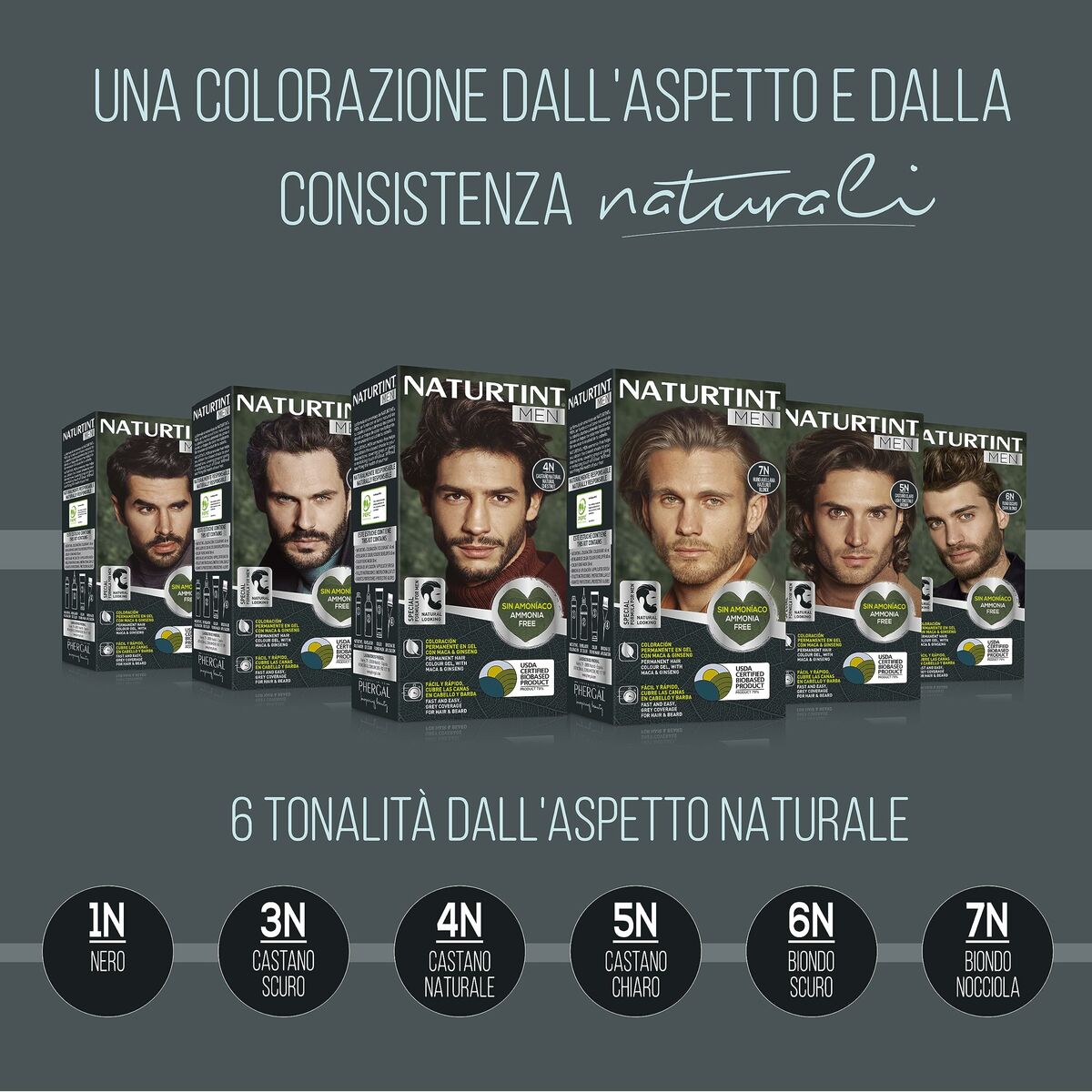Permanent Dye Naturtint MEN Black for Men product packaging
