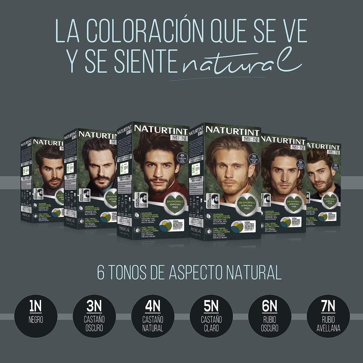 Permanent Dye Naturtint MEN Nº 4n-Castano Natural product packaging