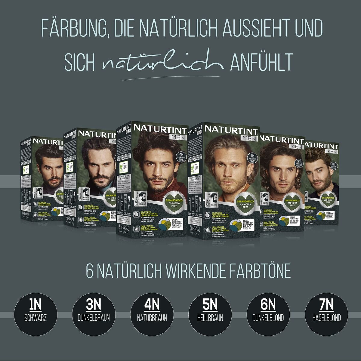 Permanent Dye Naturtint MEN 6-rubio oscuro product packaging