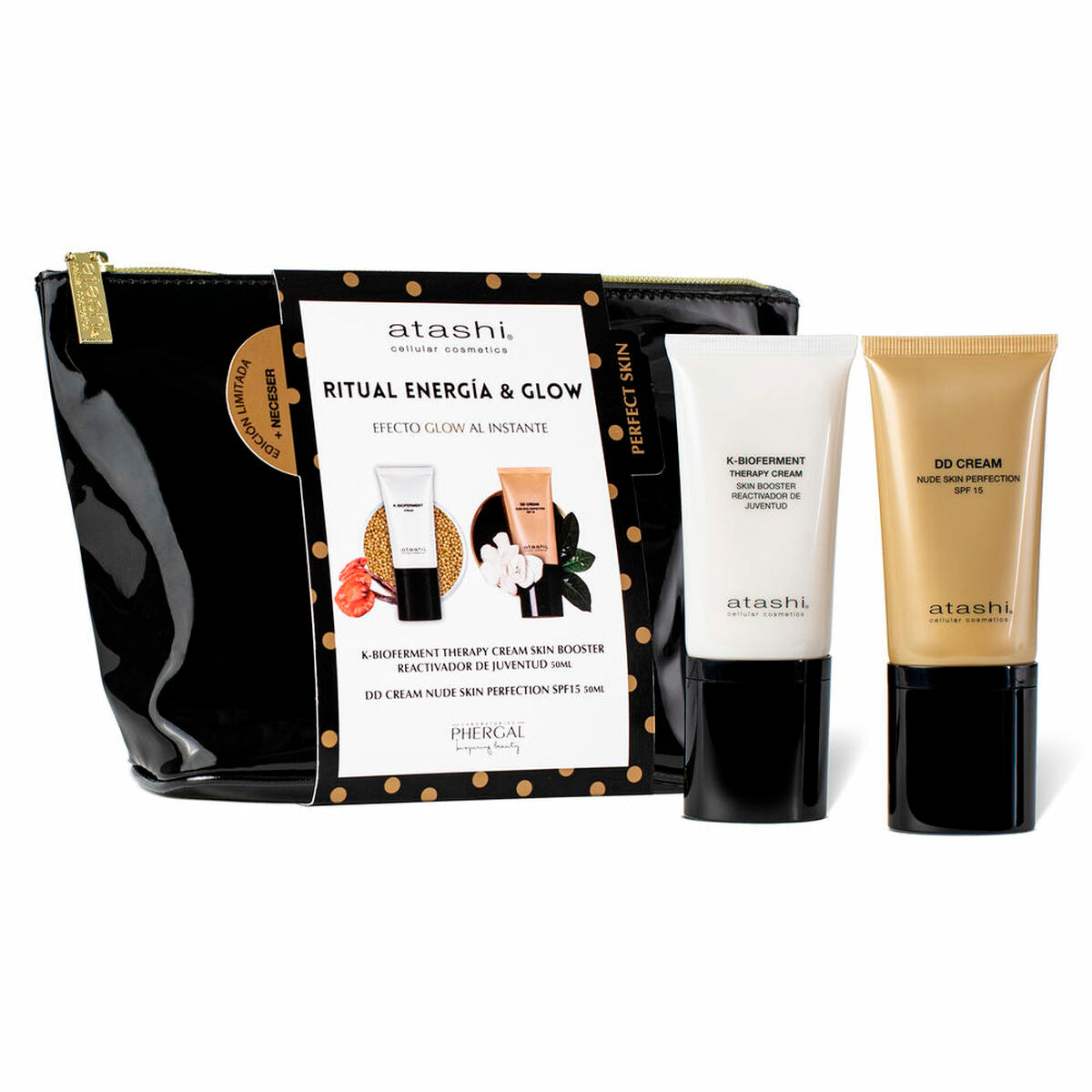 Make-Up Set Atashi CELULLAR COSMETIC 3 Pieces for Women product packaging