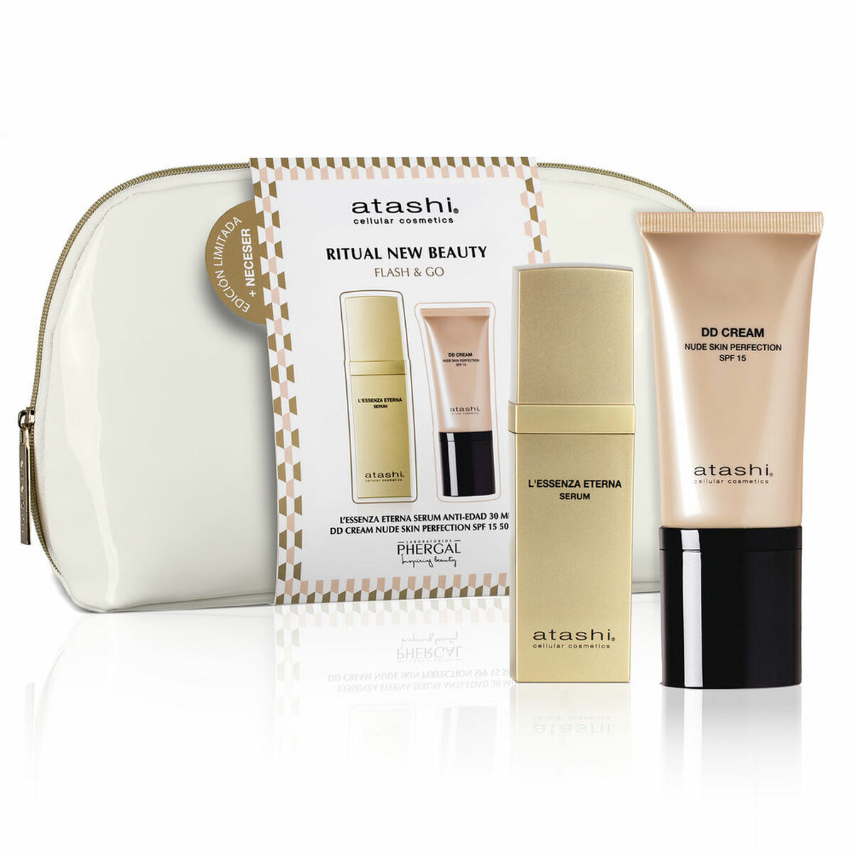 Women's Cosmetics Set Atashi L'ESSENZA ETERNA 3 Pieces product packaging