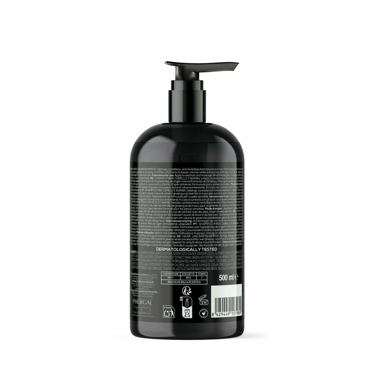 Shampoo Naturtint MEN 500 ml for Men shampoo bottle