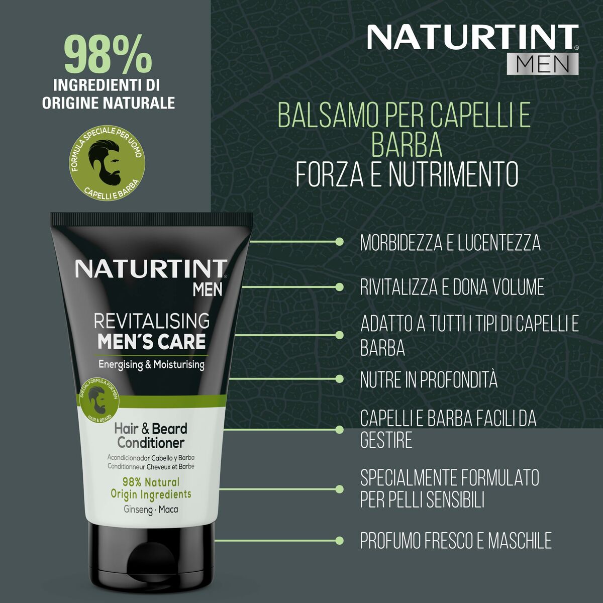 Aftershave Lotion Naturtint MEN skincare packaging