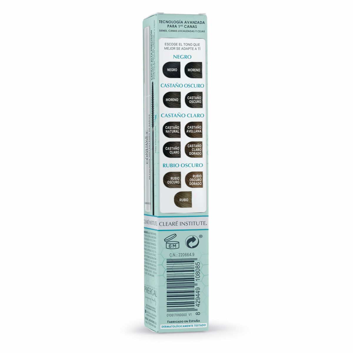Eyebrow Tint Clearé Institute COLOUR CLINUANCE Light Brown 10 ml product packaging