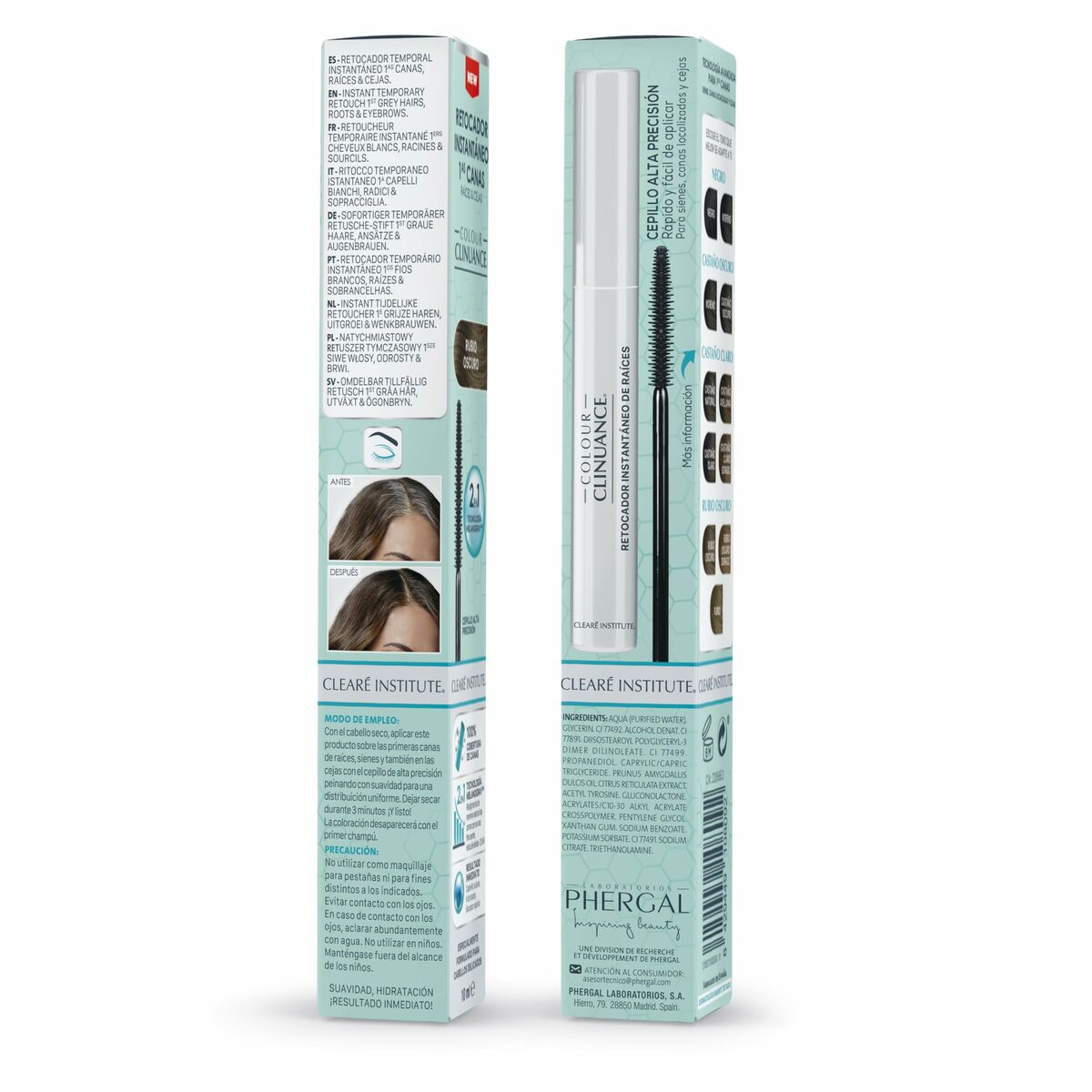 Eyebrow Tint Clearé Institute COLOUR CLINUANCE Dark Blonde 10 ml product packaging