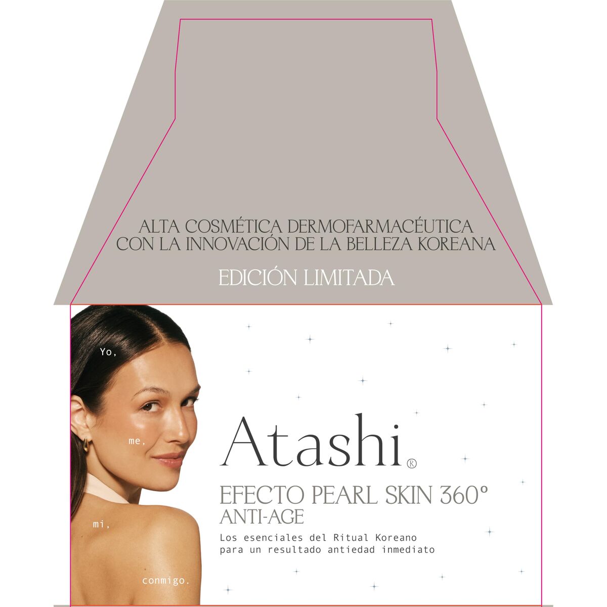 Cosmetic Set Atashi EFECTO PEARL SKIN 360º 6 Pieces product packaging