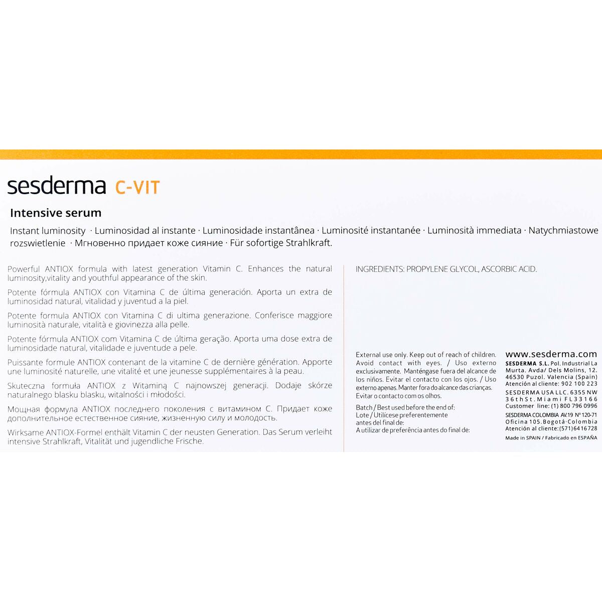 Antioxidant Serum Sesderma 9080- 40 ml for Women serum bottle