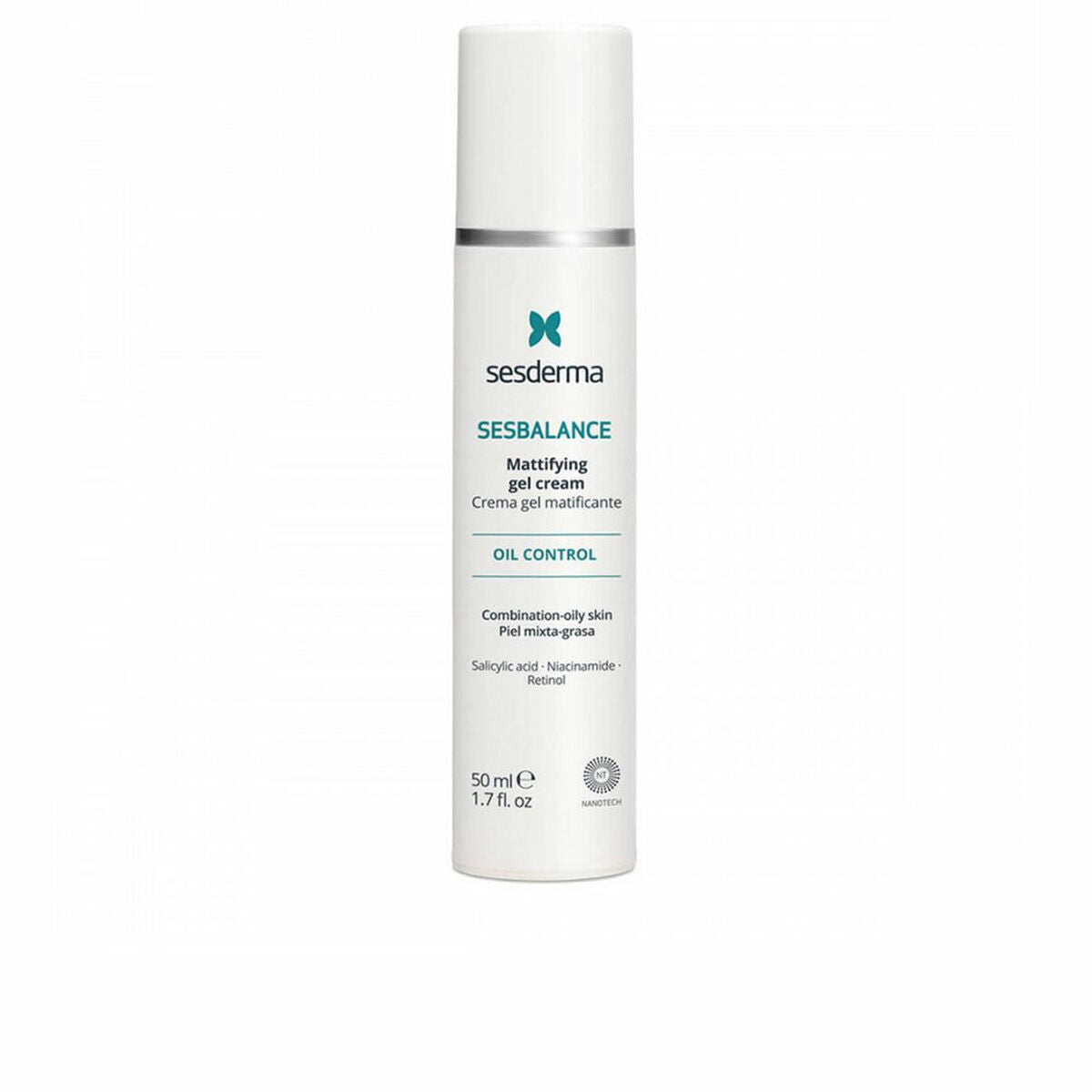Facial Cream Sesderma Sesbalance 50 ml Sebum-Regulating for Women skincare packaging