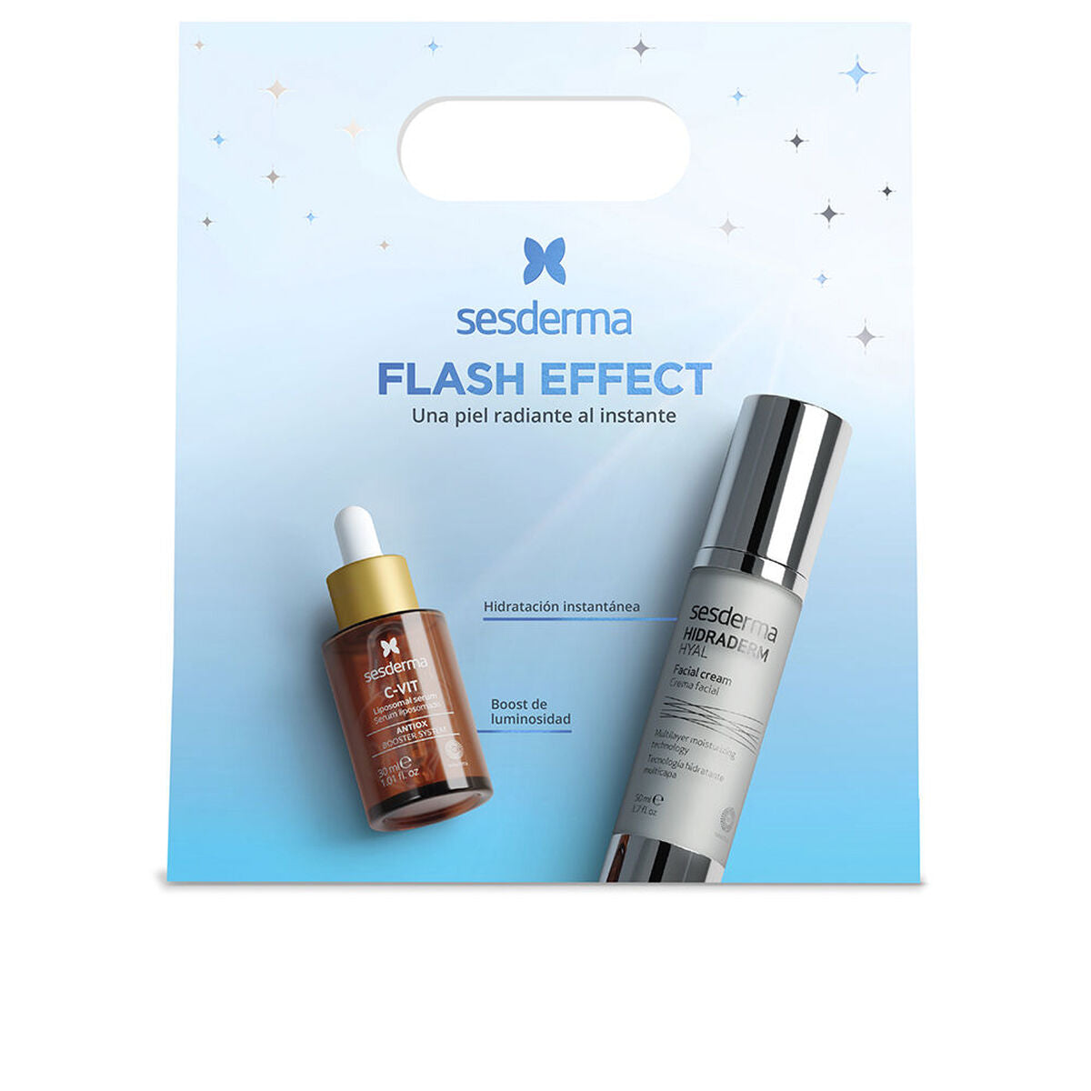 Cosmetic Set Sesderma Flash Effect 2 Pieces product packaging