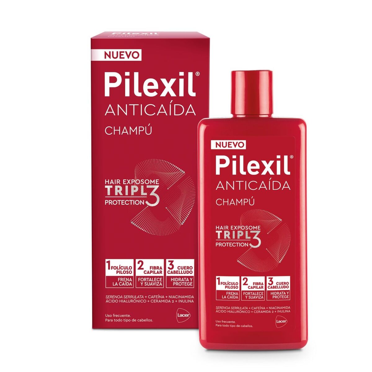Shampoo Pilexil CHAMPÚ for Women shampoo bottle
