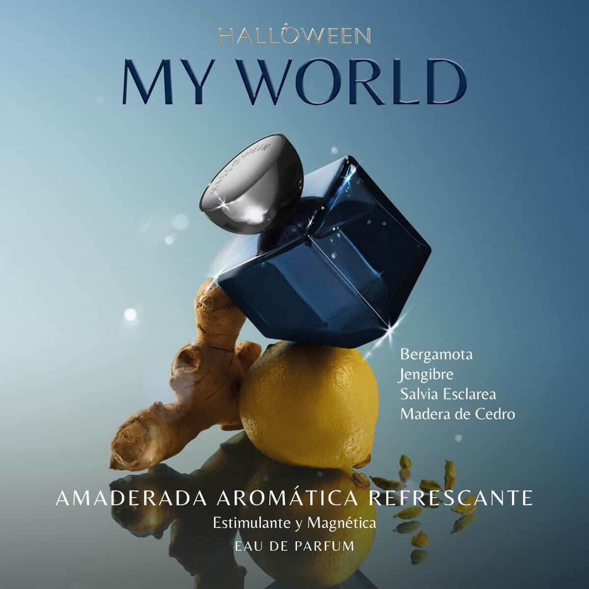Men's Perfume Halloween MY WORLD 125 ml product packaging