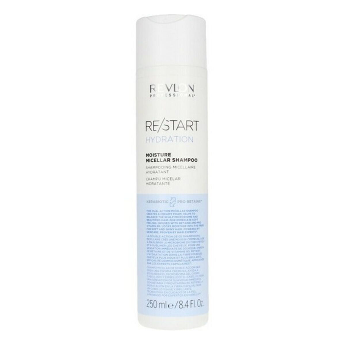 Moisturizing Shampoo Re-Start Revlon 250 ml 1 L shampoo bottle