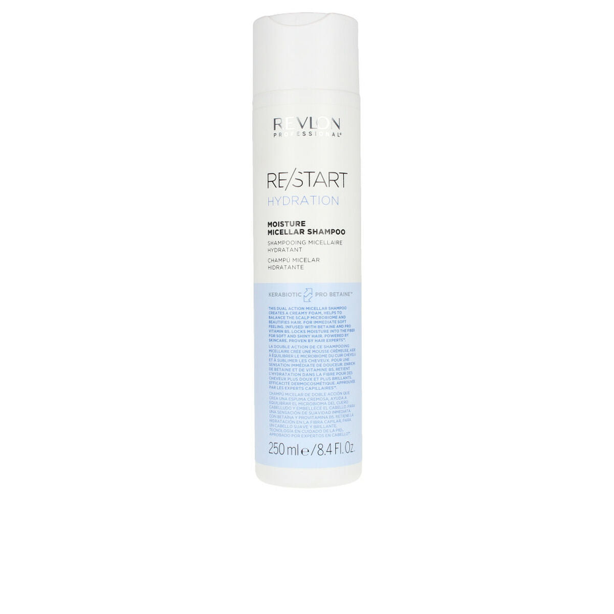Moisturizing Shampoo Re-Start Revlon 250 ml 1 L shampoo bottle