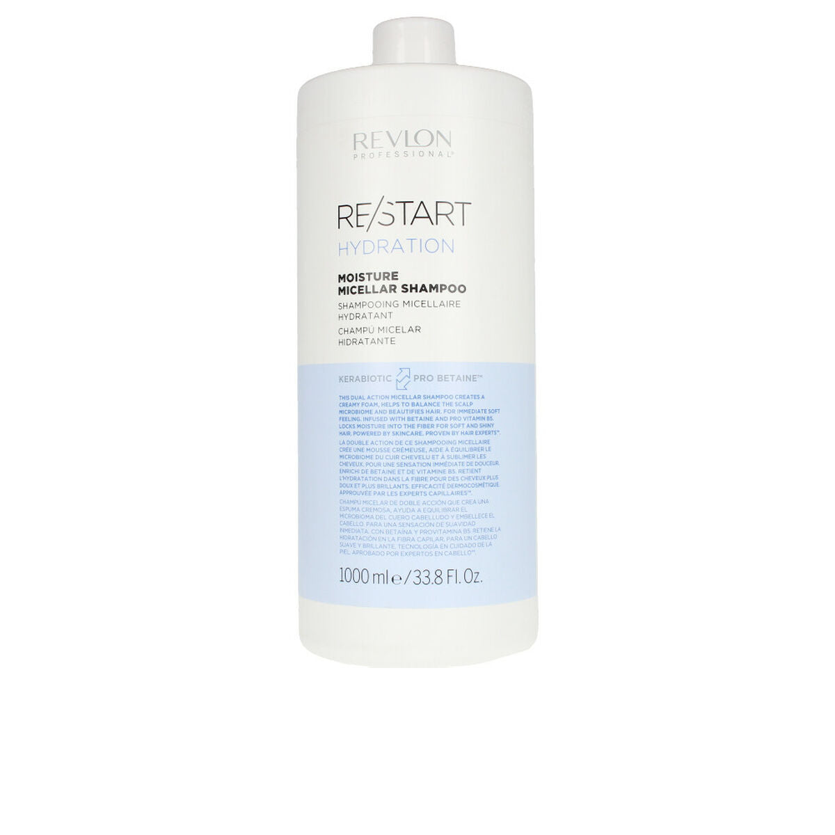 Moisturizing Shampoo Re-Start Revlon 250 ml 1 L shampoo bottle