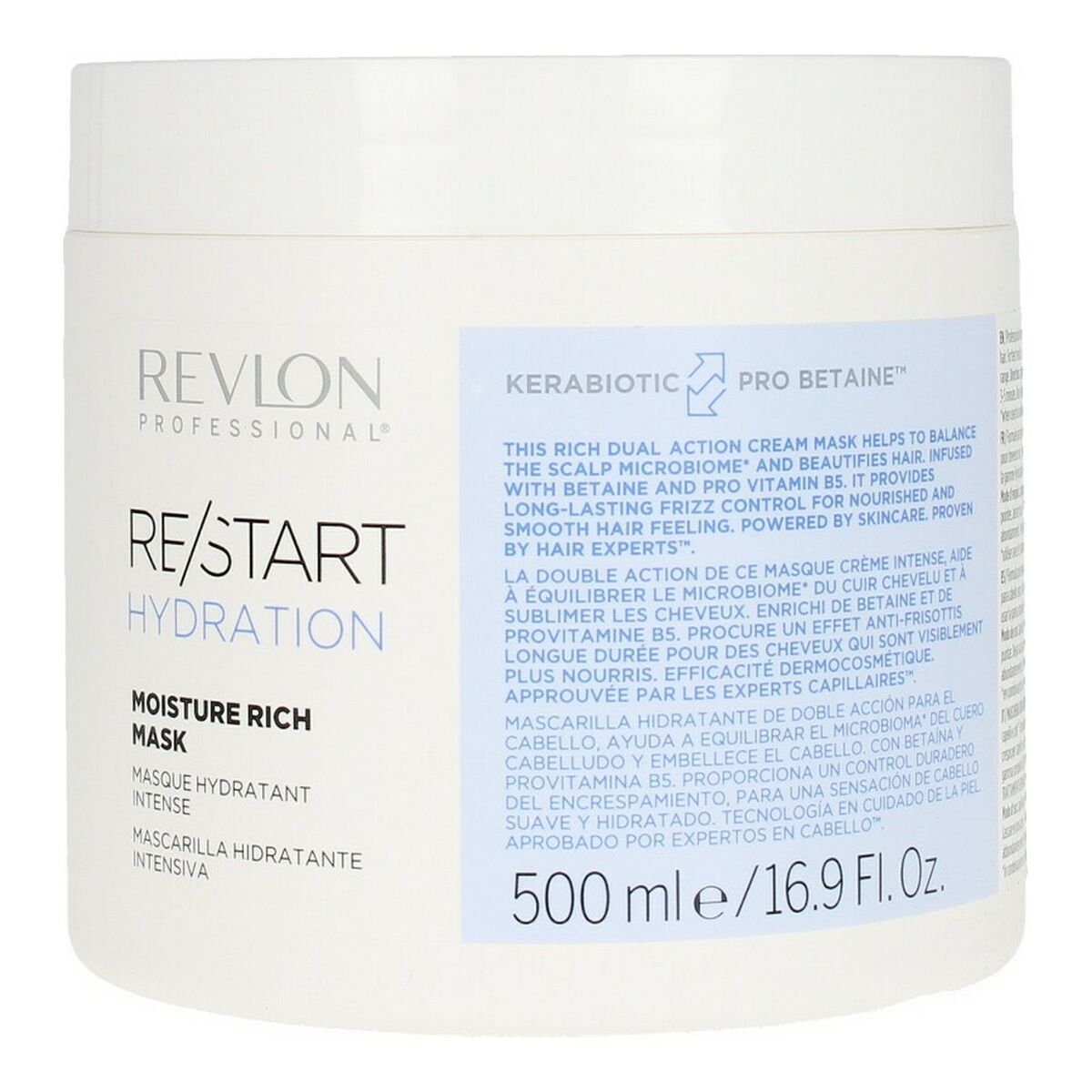 Hair Mask Revlon Start 500 ml for Women hair mask packaging