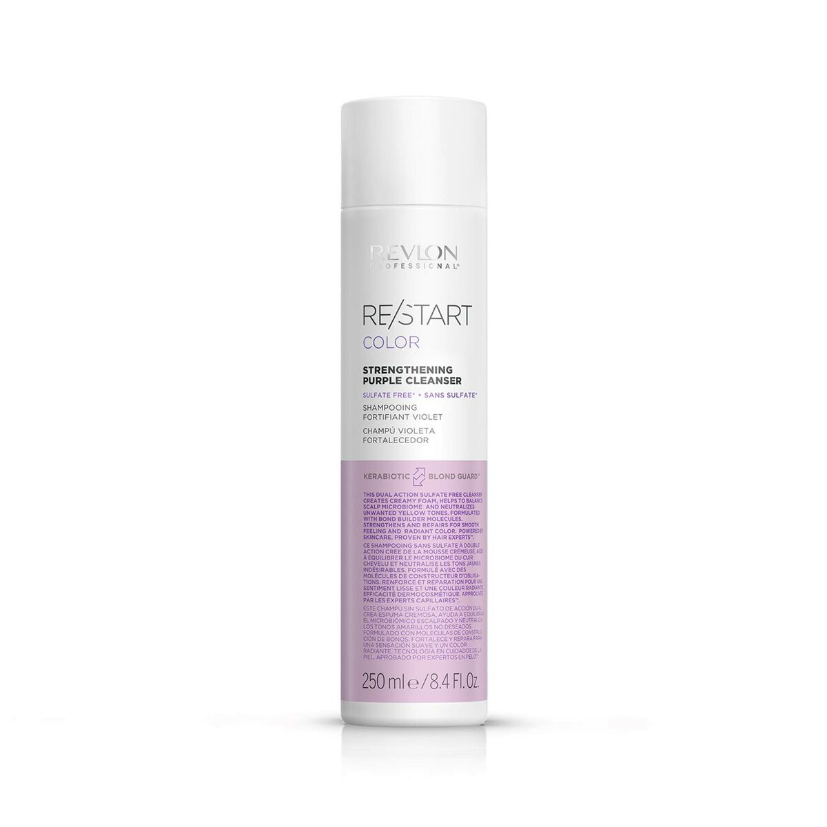 Strengthening Shampoo Revlon Re-Start 250 ml Anti-yellowing Care for Women shampoo bottle