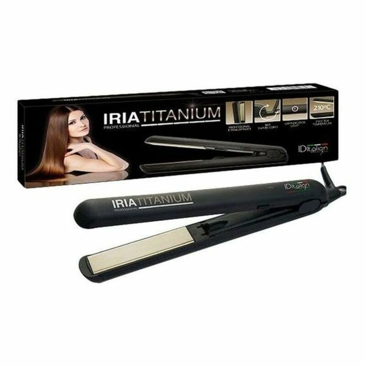 Hair Straightener Iria Titanium Id Italian IDETITIRIA (1 Unit) product packaging