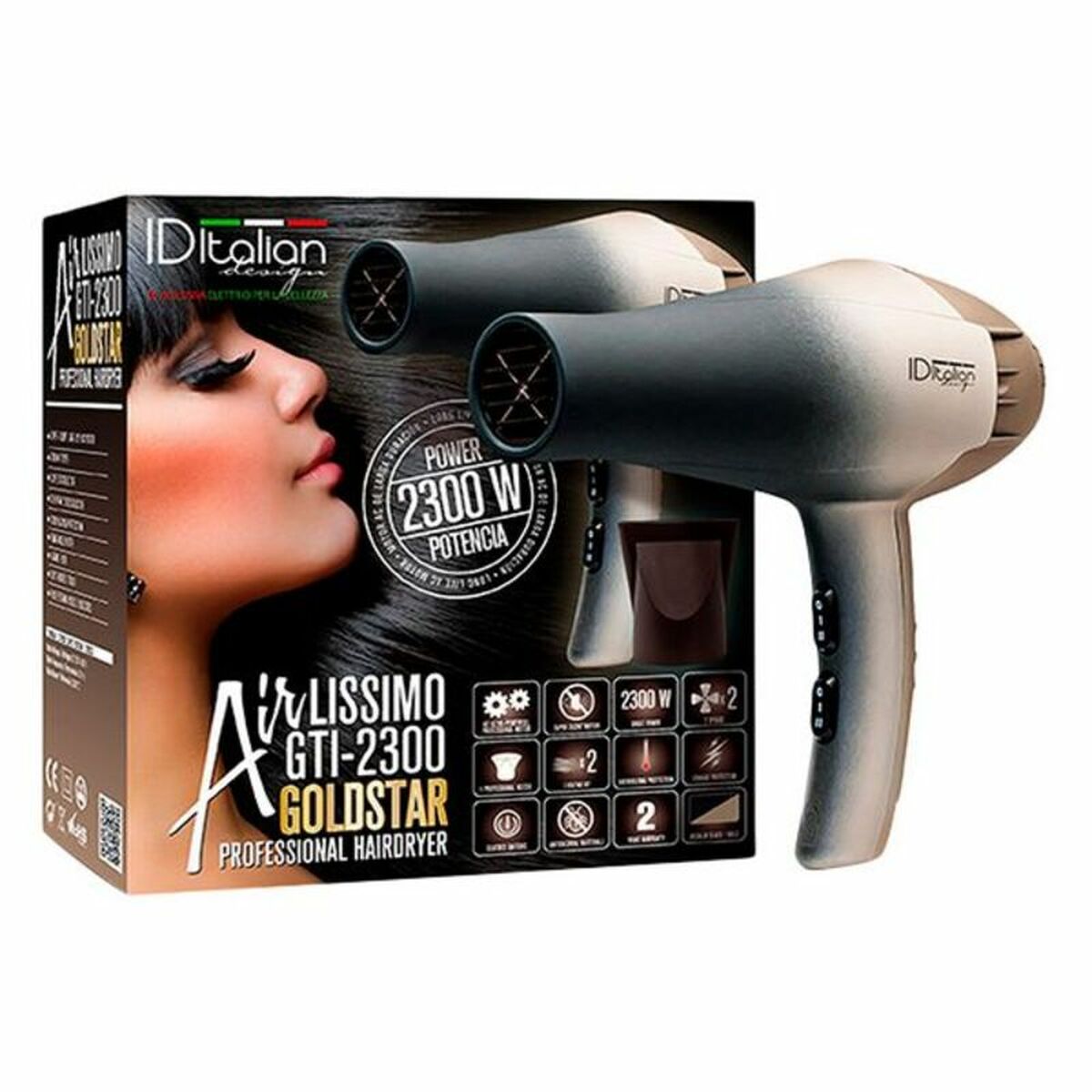 Hairdryer Id Italian Airlissimo Gti product packaging