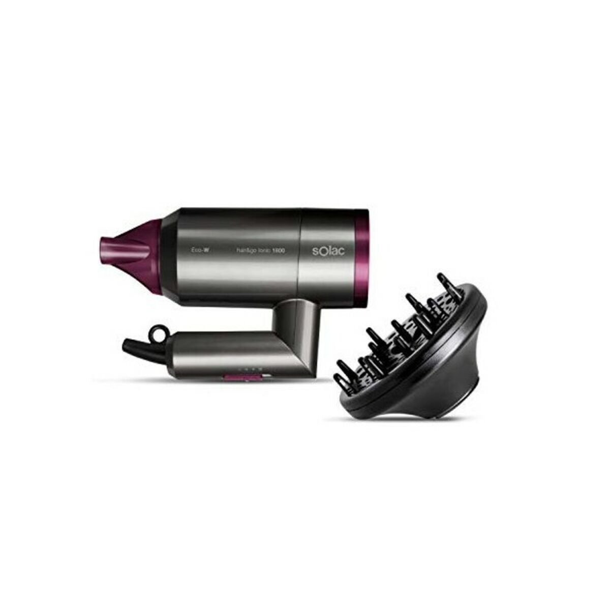 Hairdryer Solac Hair&Go Ionic Foldable product packaging