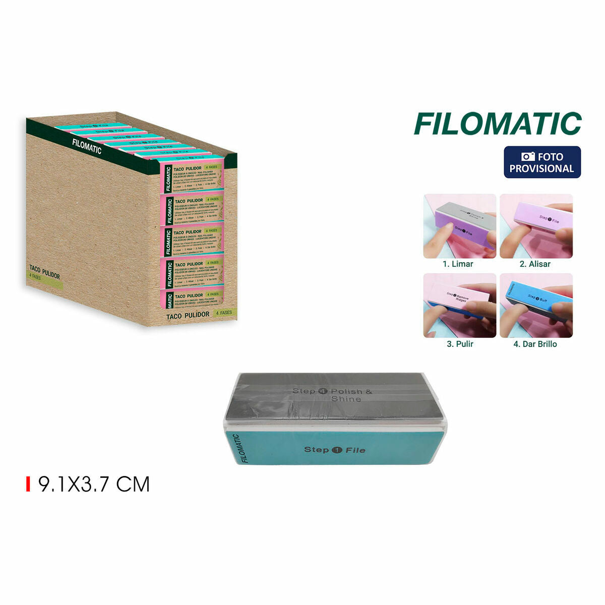 Nail file Filomatic Multifunction (24 Units) product packaging