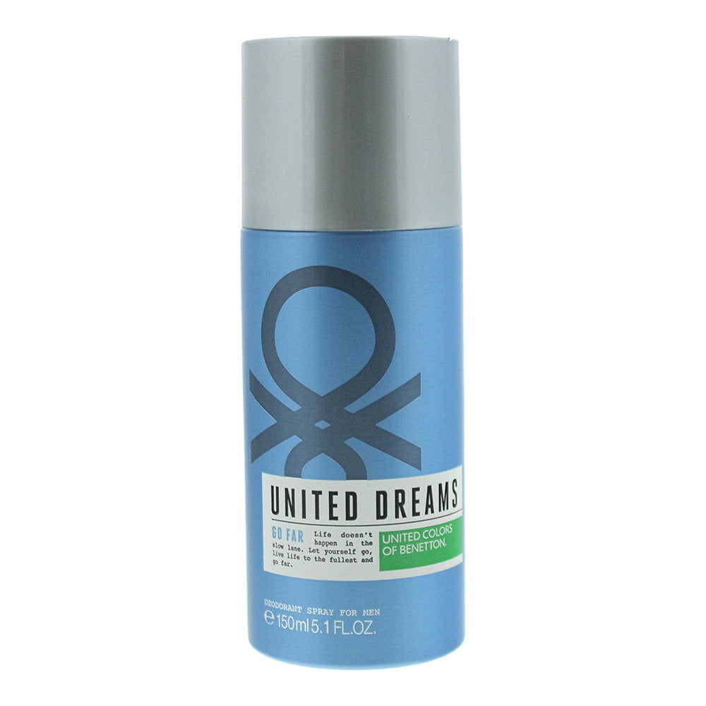 Benetton, United Dreams Go Far, Anti-Perspirant, Deodorant Spray, For Men, 150 ml