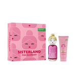 Women's Perfume Set Benetton SISTERLAND PINK RASPBERRY 2 Pieces for Women product packaging