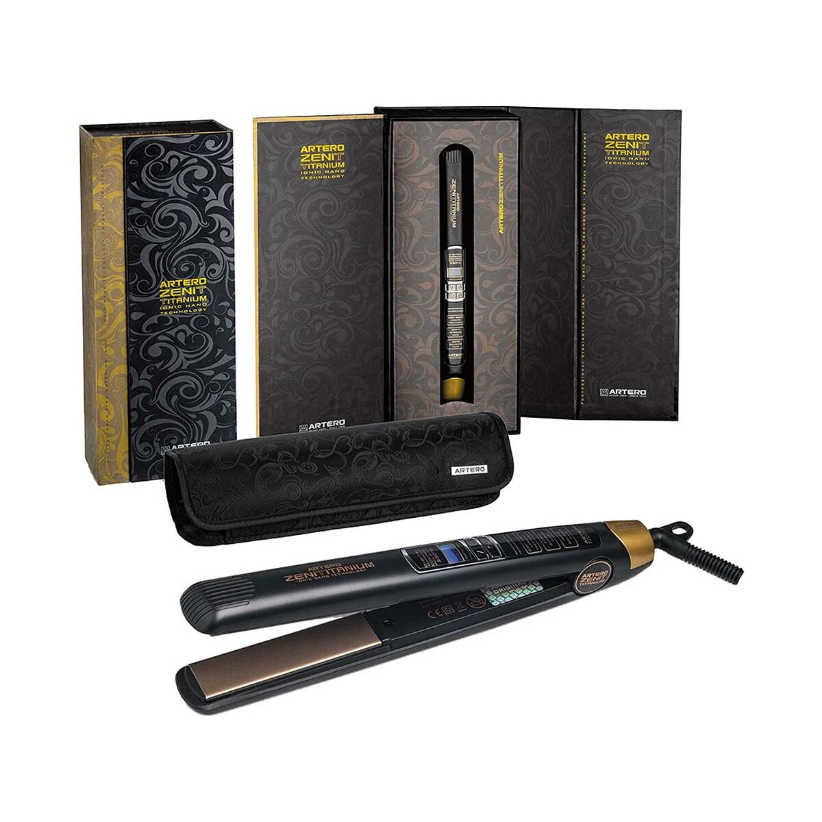 Hair Straightener Artero Zenit Ion Nano Titanium (1 Unit) product packaging