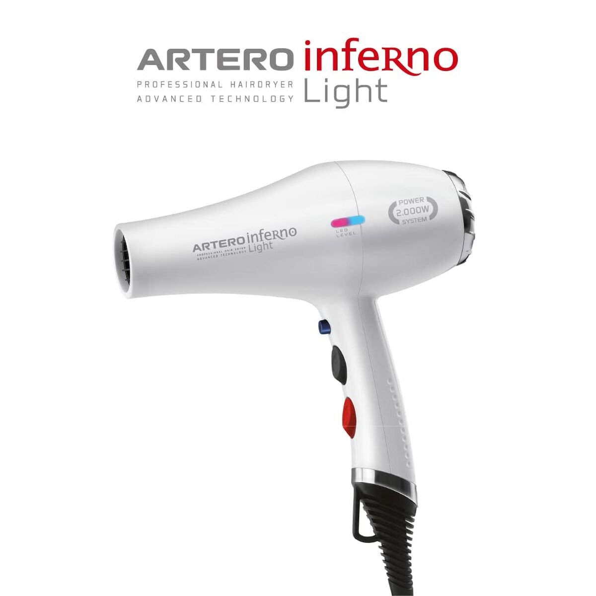 Hairdryer Artero SECADOR INFERNO Light product packaging