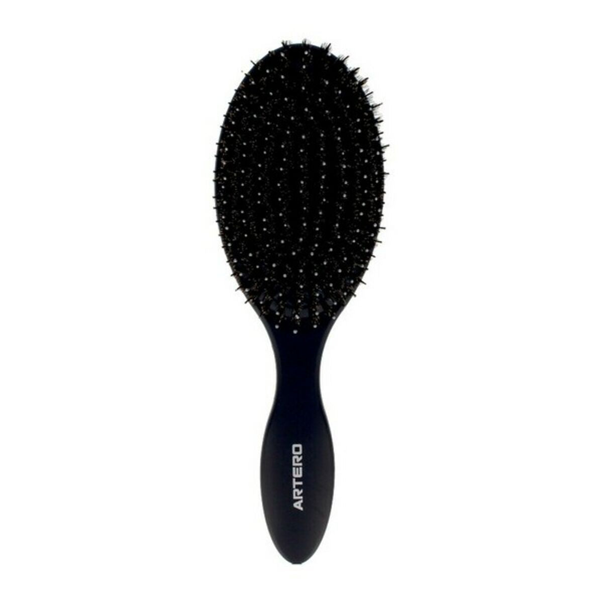 Detangling Hairbrush Oval Graphite Artero Black product packaging