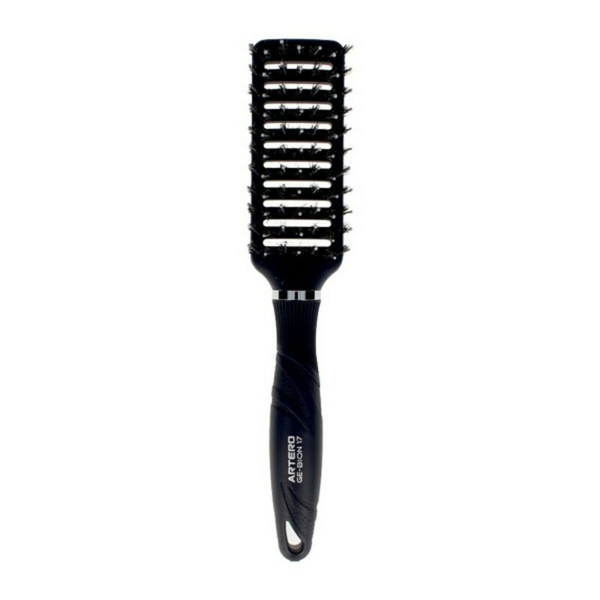 Detangling Hairbrush GE-BION17 Artero Black product packaging
