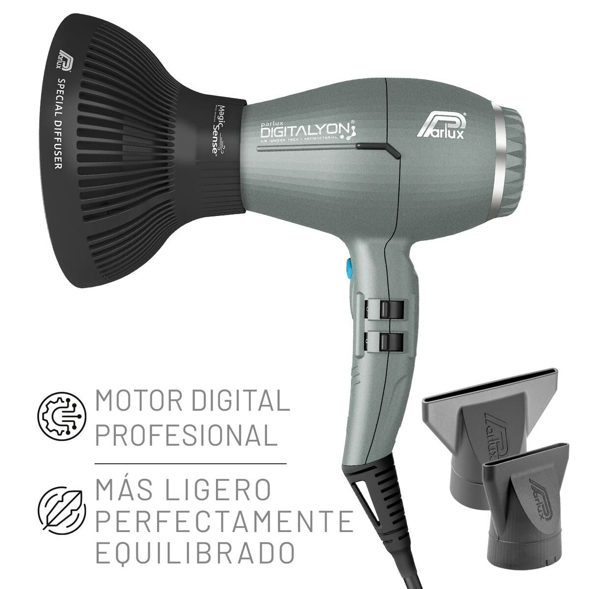 Hairdryer Parlux Digitalyon Grey 2400 W product packaging