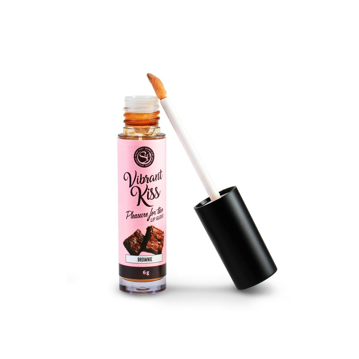 Lip-gloss Secret Play Brown product packaging