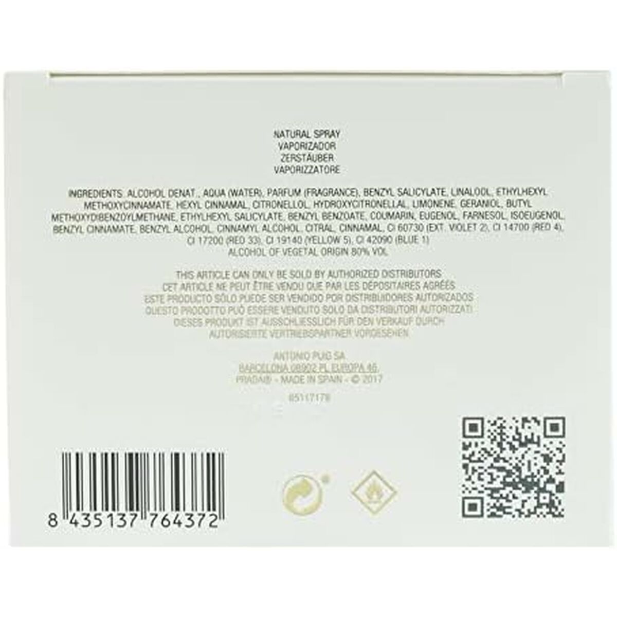 Women's Perfume Prada La Femme Intense EDP 35 ml for Women bottle