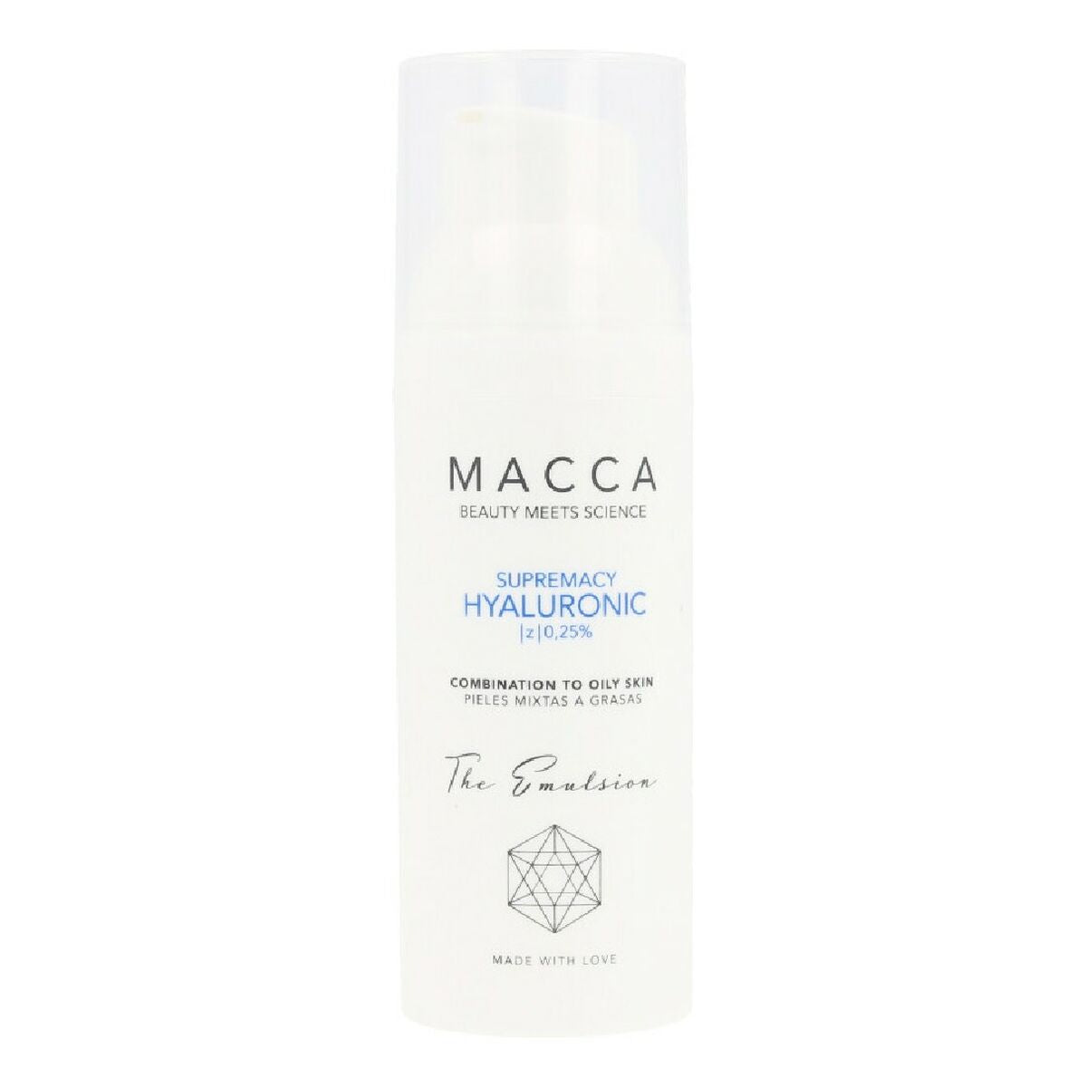 Intensive Moisturising Cream Macca Supremacy Hyaluronic 50 ml skincare packaging
