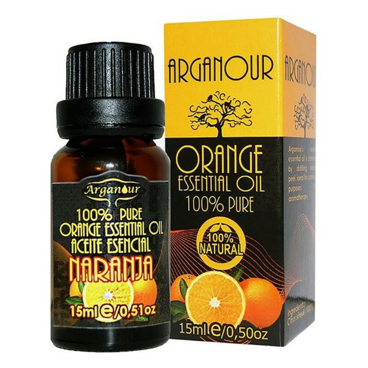 Essential oil Arganour product packaging