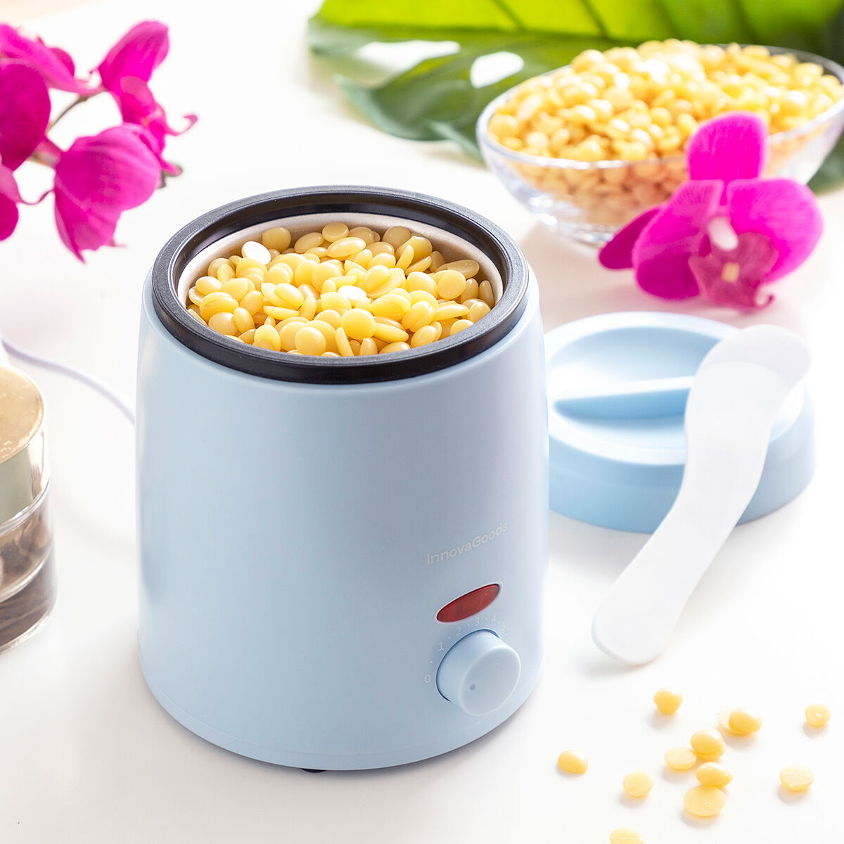 Wax Heater for Hair Removal Warmex InnovaGoods hair wax packaging