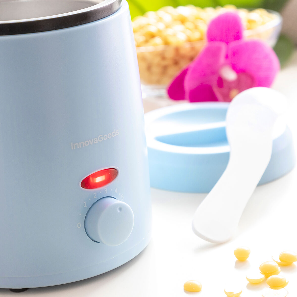 Wax Heater for Hair Removal Warmex InnovaGoods hair wax packaging