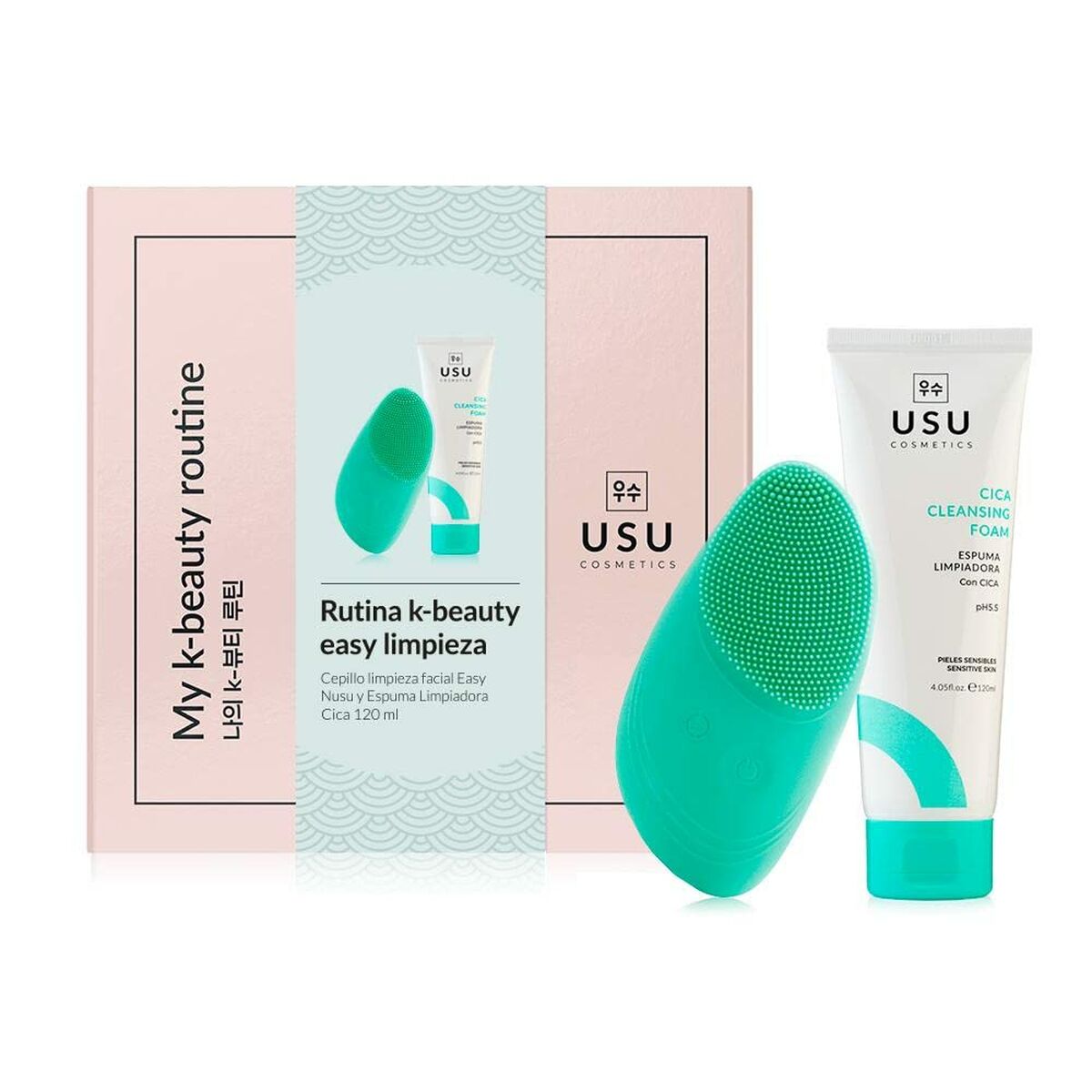 Unisex Cosmetic Set USU Cosmetics My K-Beauty Easy Rutine 2 Pieces product packaging