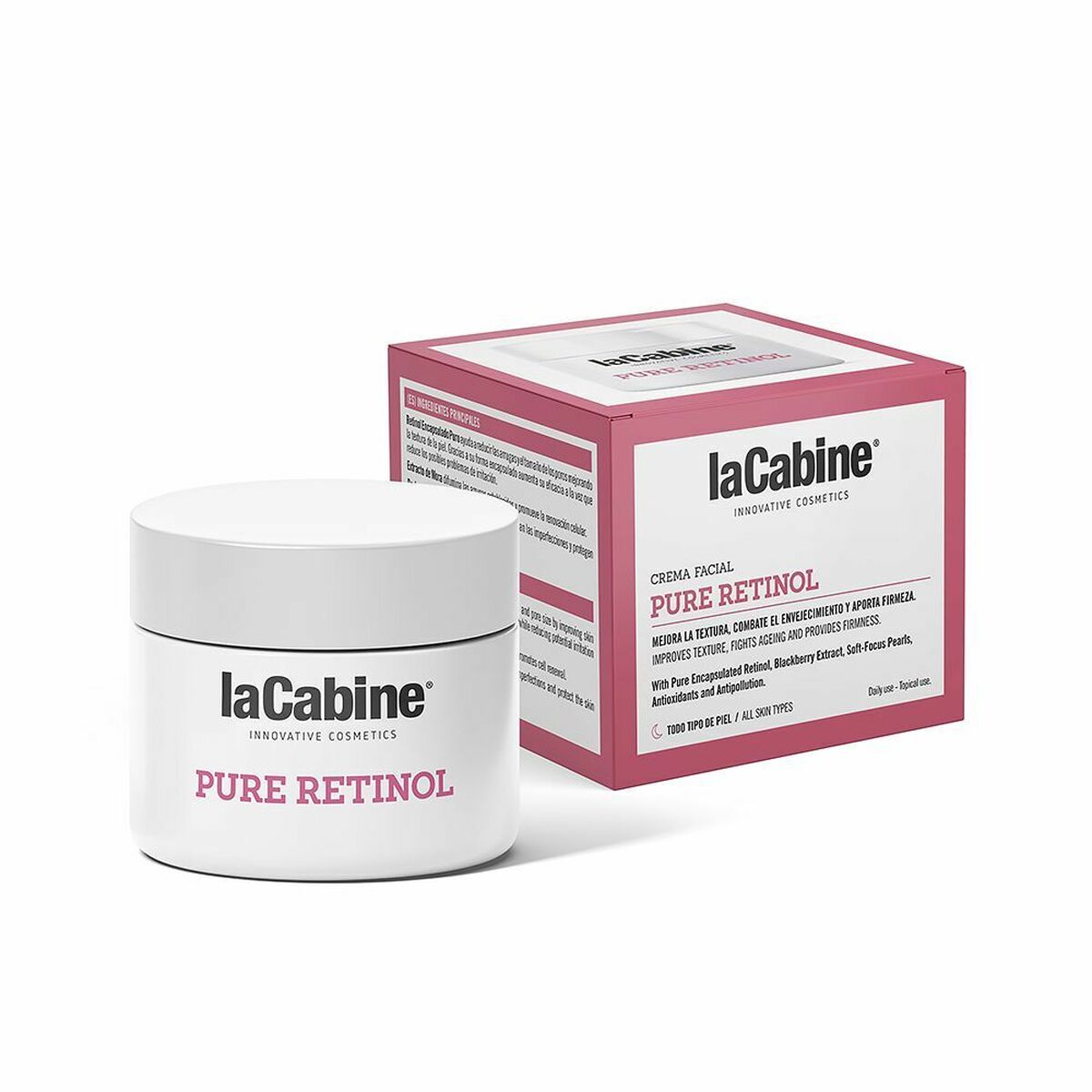 Anti-Ageing Cream laCabine Pure Retinol 50 ml Anti-imperfections for Women skincare packaging