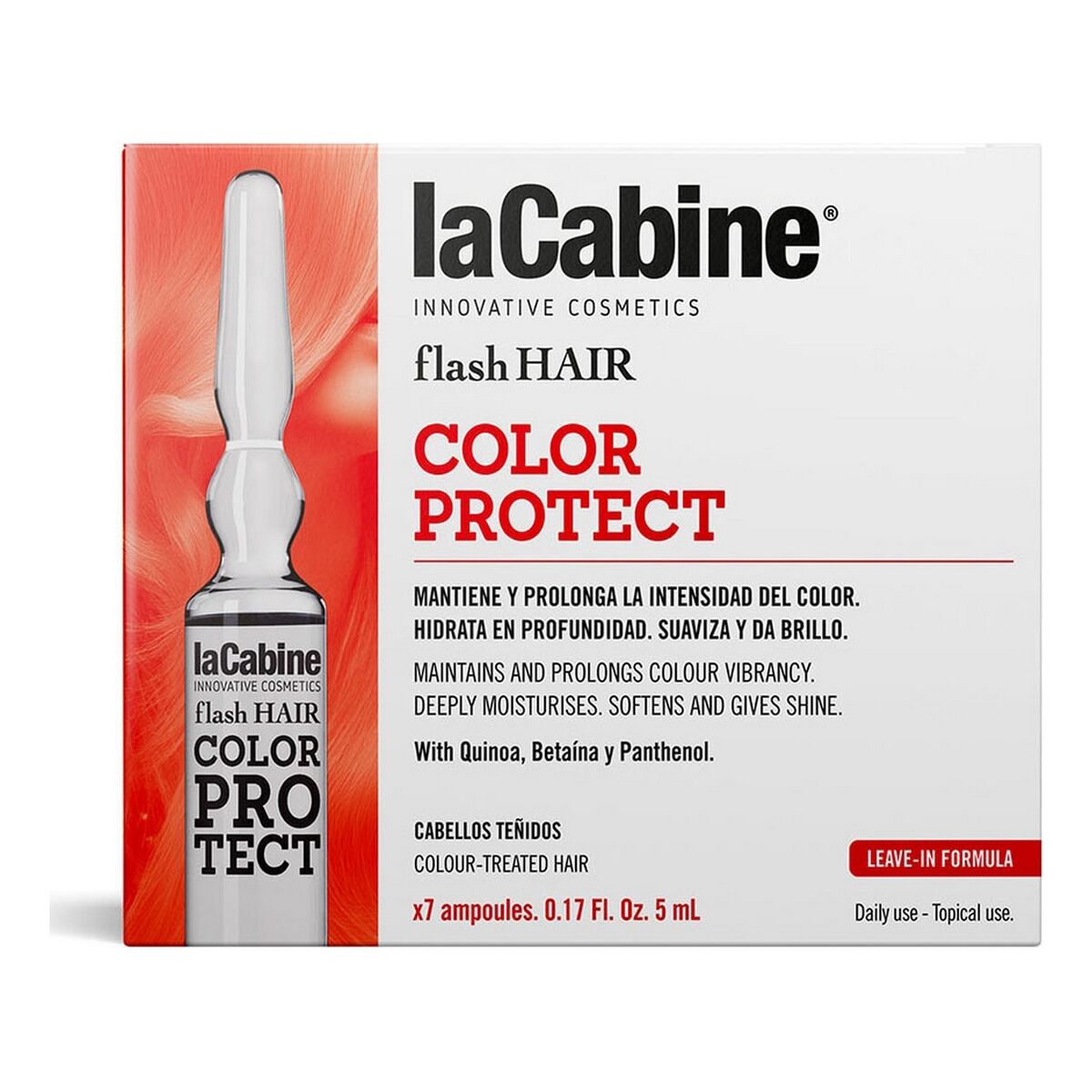Colour Protector laCabine Flash Hair 5 ml for Women product packaging