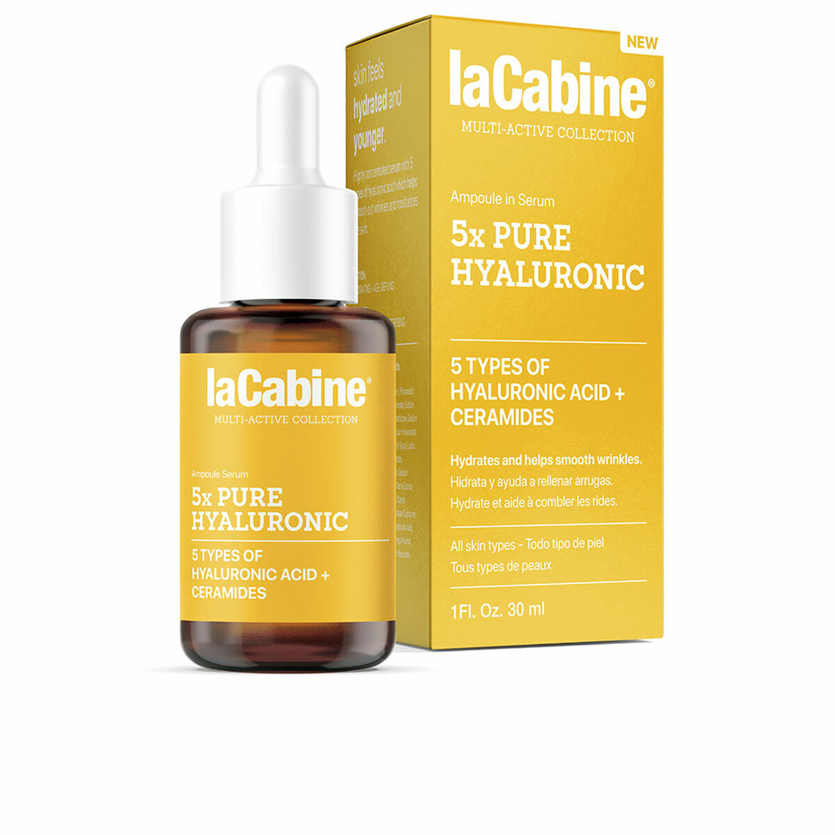 Facial Serum laCabine X Pure Hyaluronic 30 ml for Women serum bottle