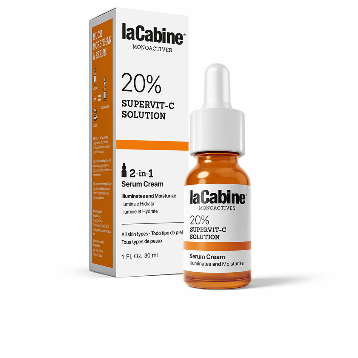 Facial Serum laCabine Monoactives Supervit C Solution 30 ml for Women serum bottle